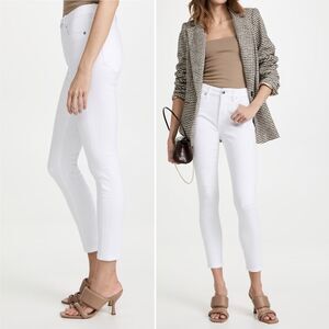 Good American White Cropped Jeans Good Legs Crop in White001 Women’s Size 28 | 6